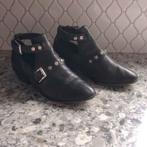 Rebecca Minkoff black leather booties
